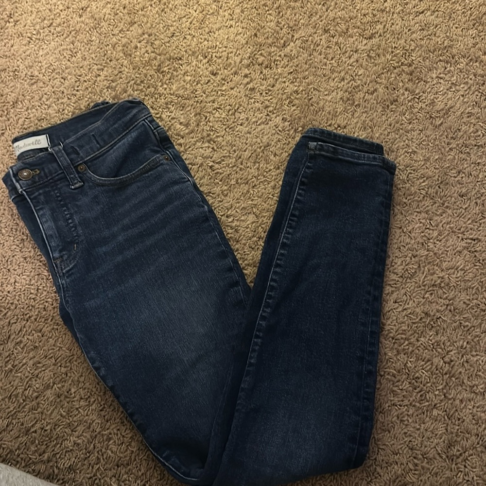 Madewell dark wash skinny